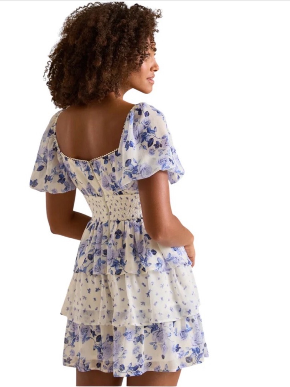 Altar'd State Mia Tiered Floral Mini Dress NWT Sizes S and M available - Picture 4 of 16